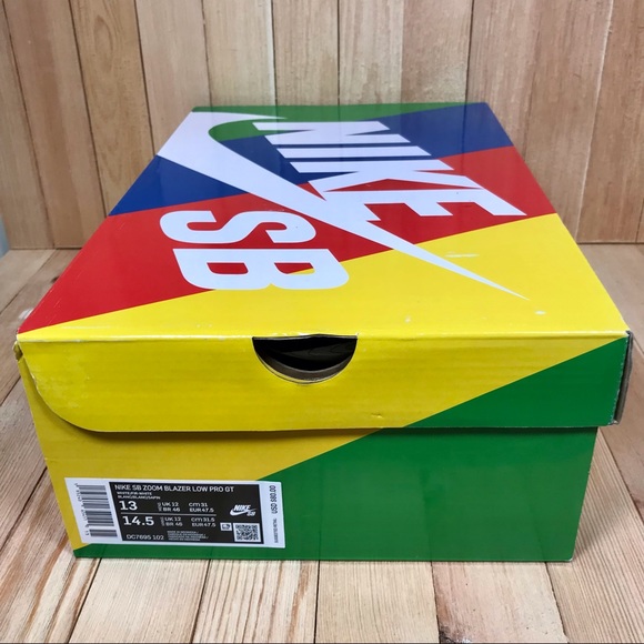 Nike SB Zoom Blazer Low Pro White Fir Skate Shoes - Picture 5 of 5